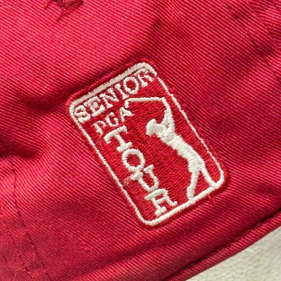 Michigan TPC Senior PGA Tour Red Baseball Cap Adjustable Buckle AHead Vintage - Picture 3 of 12